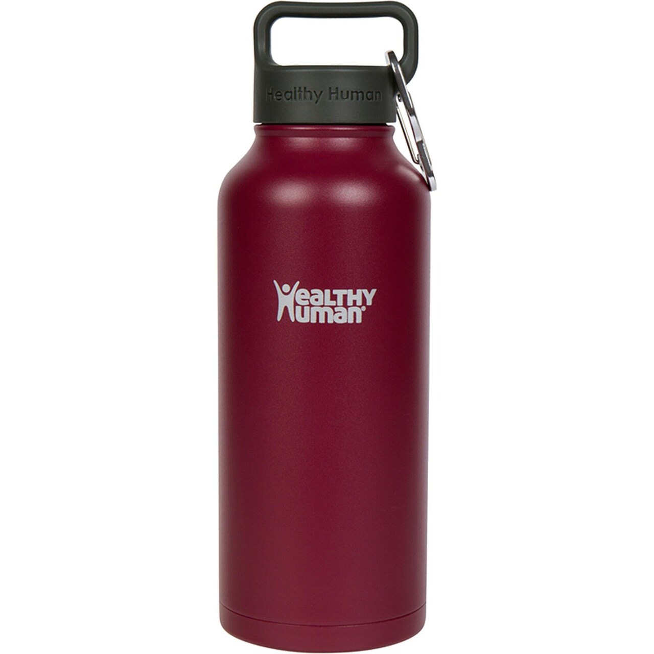 Healthy Human Stainless Steel Water Bottle | Double Walled Vacuum Insulated Water Thermos for Adults | Eco-Friendly Travel Bottles with Leak Proof Lid (Merlot, 32 oz/ 946 ML)